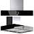 Gorenje Kitchen Appliance Set: Microwave, Oven, Hood, Cooktop 3D model small image 6