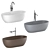 Cielo Shui Comfort: Stylish Italian Freestanding Bath 3D model small image 2