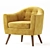 Sophisticated Florence Armchair: Versatile Design & Elegant Comfort 3D model small image 1