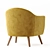 Sophisticated Florence Armchair: Versatile Design & Elegant Comfort 3D model small image 9