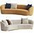 Barbara Modular Sofa: Stylish and Versatile 3D model small image 2