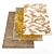 Modern Textured Rugs Pack 3D model small image 1