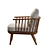 Modern Style: West Elm Juniper Chair 3D model small image 5