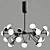 Elegant Branchy LED Chandeliers 3D model small image 3