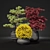 Outdoor Plant Pot Set: Red Dragon Maple, Forsythia & Pine Topiaries 3D model small image 2
