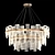 Sleek LED Round Chandelier 3D model small image 1