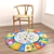 Versatile Set of 8 Rugs 3D model small image 5