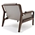 Modern Fergus Lounge Chair 3D model small image 4