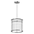 Romatti Silver Glass Drum Chandelier 3D model small image 1