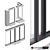 Schuco Exterior Sliding System Set 3D model small image 2