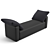 Luxury Fendi Halston Ottoman Bench 3D model small image 6