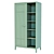 Carlos Wardrobe with Hanger & Linen Compartment 3D model small image 3