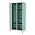 Carlos Wardrobe with Hanger & Linen Compartment 3D model small image 6