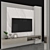 Contemporary TV Wall Unit - Set102 3D model small image 3