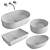 GSI ColorElements Washbasin Set - Stylish and Hygienic 3D model small image 2