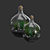 Glass Terrarium Bottle: Living Art in a Jar 3D model small image 1