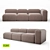 Pishka 4: Modular Sofa for Ultimate Comfort 3D model small image 1