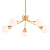 Contemporary Flex 5 Light Chandelier 3D model small image 1