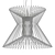 Syrma LED Pendant: Modern Millimeter Beauty 3D model small image 3