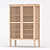 Stylish Solid Wood Shoe Cabinet 3D model small image 1