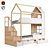"Di-di" Bunk Bed with Integrated Chest 3D model small image 7