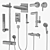 HANSGROHE Finoris & Pulsify Bathroom Set 3D model small image 5