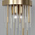 Modern Brass Wall Lamp: Aestra 3D model small image 2