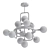 Sleek LED Chandelier - FUTURA 3D model small image 2