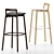 Branca Counter Barstool - Sleek and Stylish Seating Solution 3D model small image 3