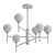 Elegant Bremen Ceiling Chandelier 3D model small image 2