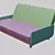  Soviet Chic Sofa 3D model small image 7