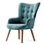 Hygge Lounge Chair: Embrace Cozy Comfort 3D model small image 4