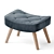 Hygge Ottoman: Modern Comfort for Your Space 3D model small image 3