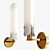 Elegant Bronze Platiere Sconce 3D model small image 1