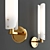 Elegant Bronze Platiere Sconce 3D model small image 2