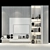 Sleek TV Wall Set: Effortless Elegance 3D model small image 2