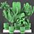 5-Piece Indoor Plant Set 3D model small image 6