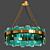 Elegant Blount Chandelier: Timeless Lighting Statement 3D model small image 1