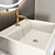 Modern Bath Set with Sink, Mirror, Wardrobe & Shelf 3D model small image 4