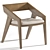 Godar Wood Chair: Modern Design Unites Comfort & Elegance 3D model small image 6