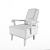 Vintage Granny's Armchair 3D model small image 3