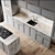 Modern Kitchen Set: Gas Hob, Oven, Wine Fridge, Sink, and Hood 3D model small image 4