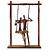 Romantic Swing Sculpture Cast in Bronze 3D model small image 1