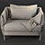 Modern Domino Armchair: Stylish and Comfortable 3D model small image 7