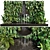 Serene Oasis: Plant Collection with Fountain 3D model small image 4