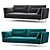 Liverpool Sofa Bed: Modern, Stylish, and Functional 3D model small image 1