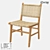 Tikovoe Wooden Chair: LoftDesigne 1558 Model 3D model small image 1