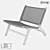 Vintage Teak Armchair: LoftDesigne 1561 Model 3D model small image 2