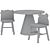 Safari Kids Chair & Willy Play Table 3D model small image 3