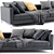 Verzelloni Hampton 2-Seater Stylish Sofa 3D model small image 4
